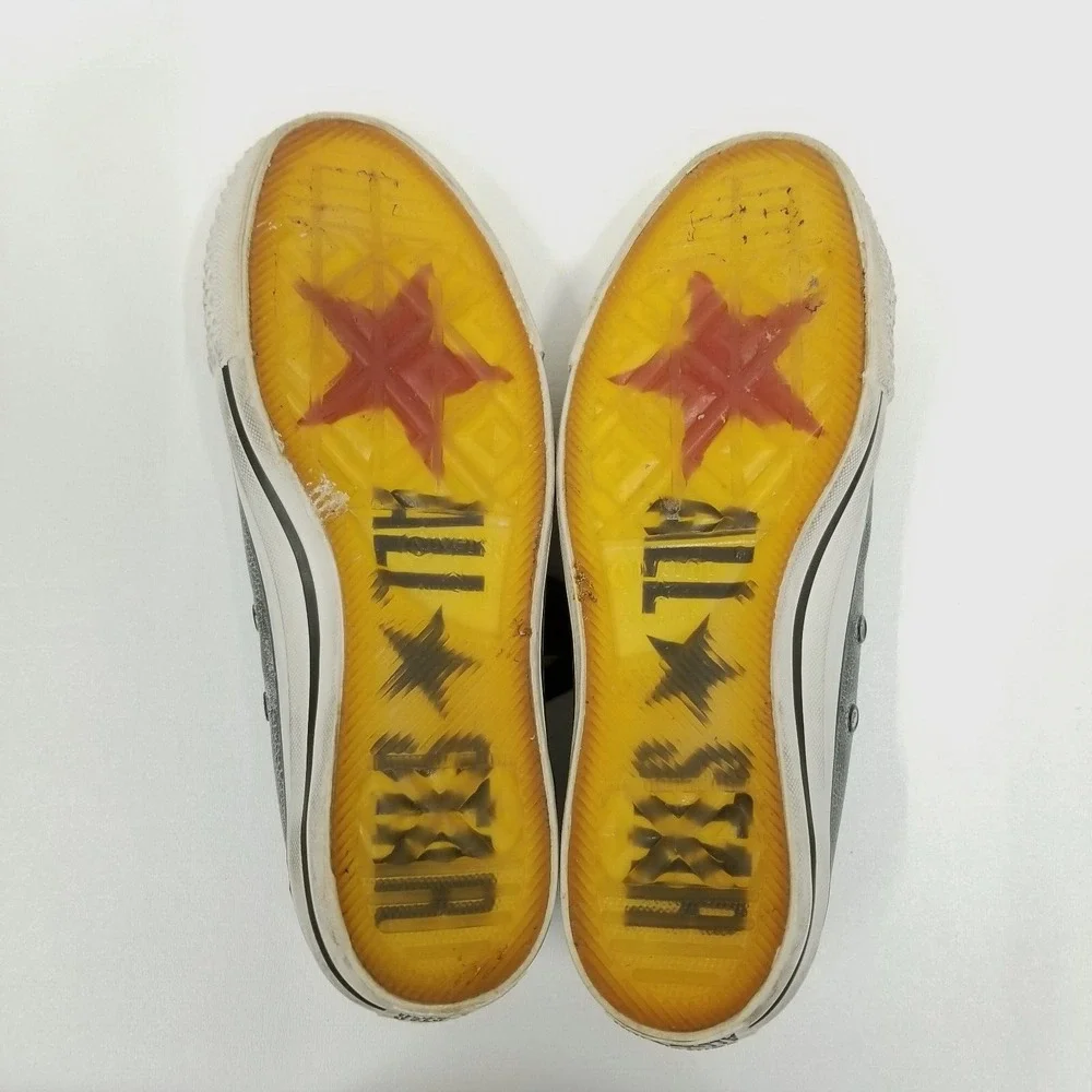 Converse X John Varvatos Shoes Mens Sz 6‎ Women 8 Grey Leather Low Tops All Star